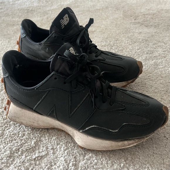New Balance 327 black leather - Picture 3 of 7